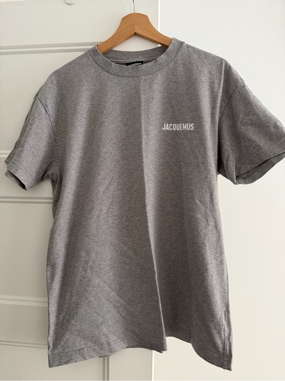 Jacquemus Heather Gray Chest Logo T-Shirt